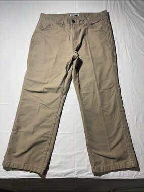 Blue Mountain Men's Tan Straight-Leg Chinos - Casual Everyday Wear 34x34